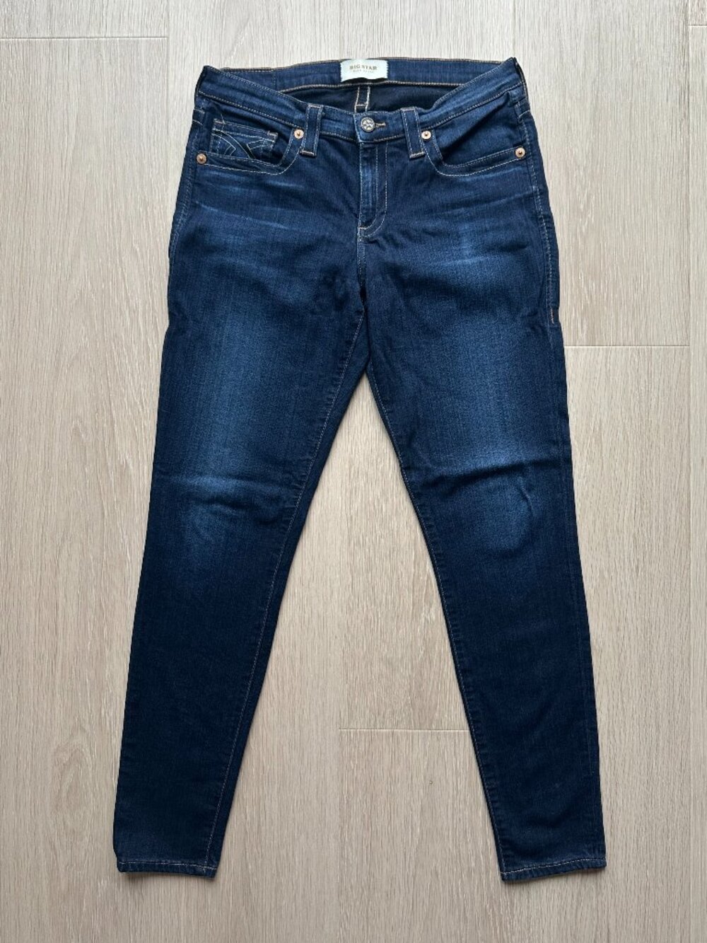 BIG STAR Alex Skinny Stretch Dark Wash Jeans Size 29 Mid Rise